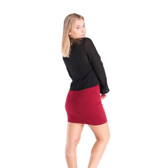 Vintage 90s Michel Klein Sheer Black Linen Blouse - Picture 4 of 7